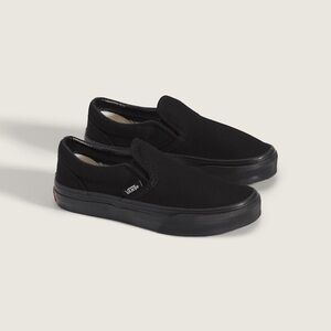Vans Classic Black Canvas Slip-Ons